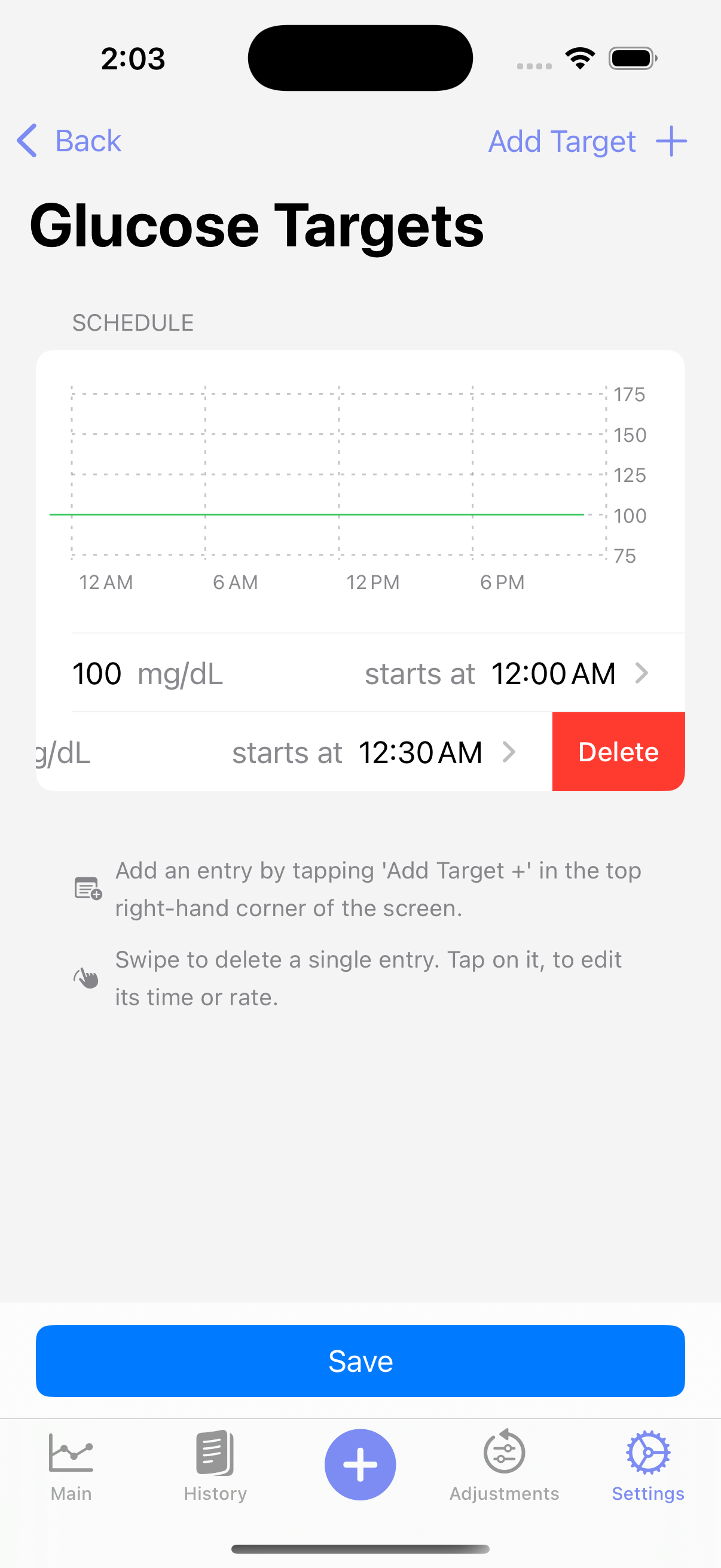 Delete Target