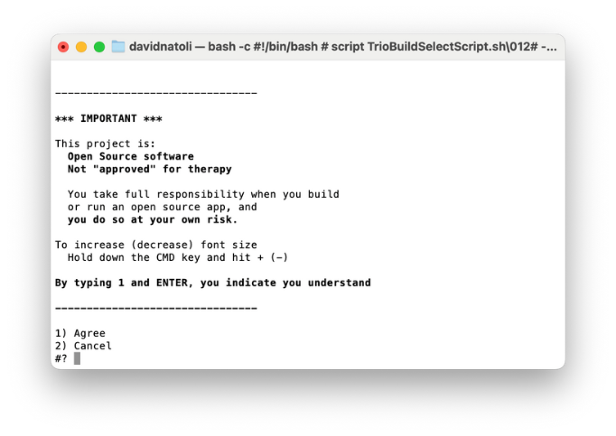 Screenshot: Build Select Script 2