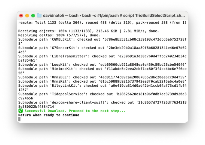 Screenshot: Build Select Script 4