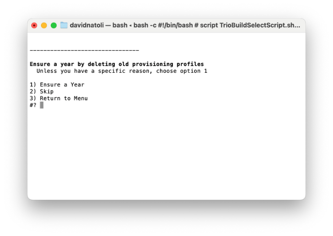 Screenshot: Build Select Script 9