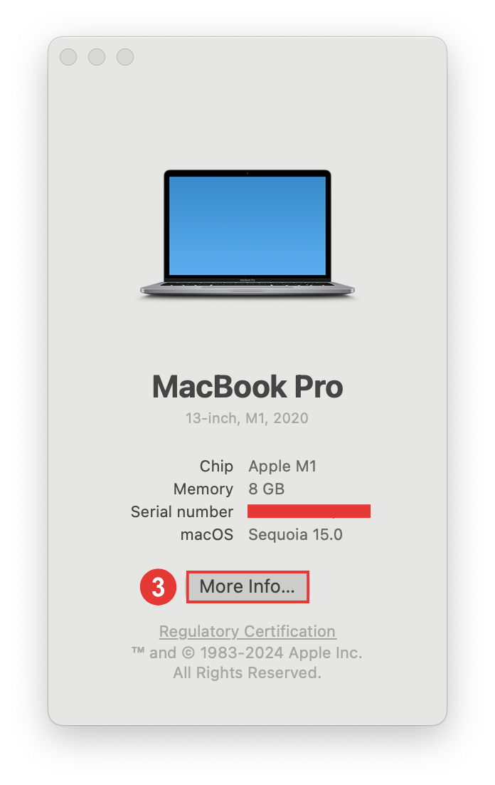 Screenshot: More information image