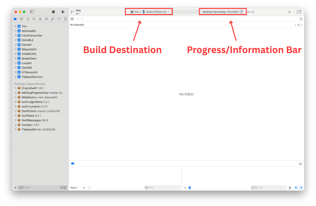 Screenshot: Xcode 1