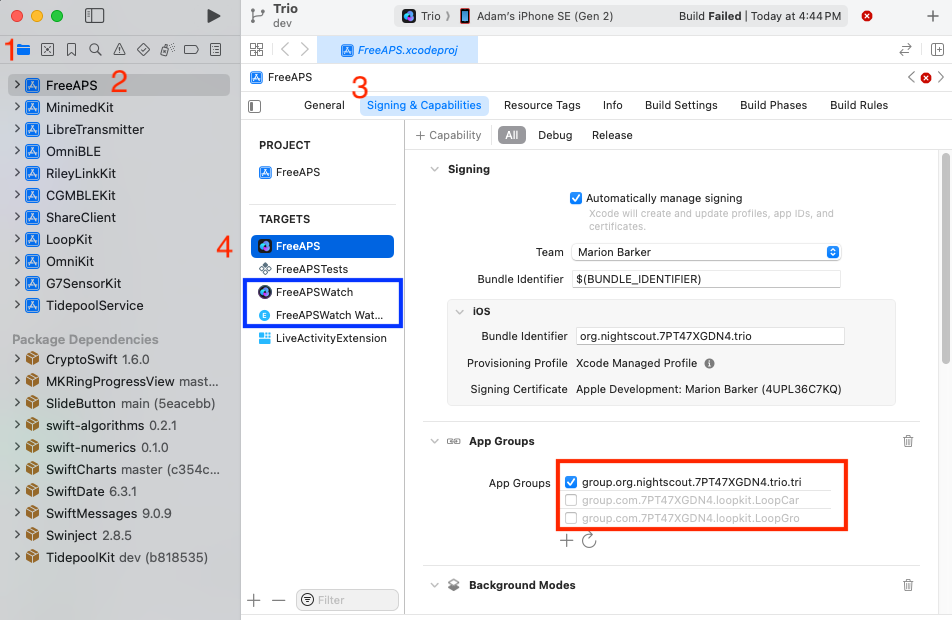 add Trio App Group to identifiers